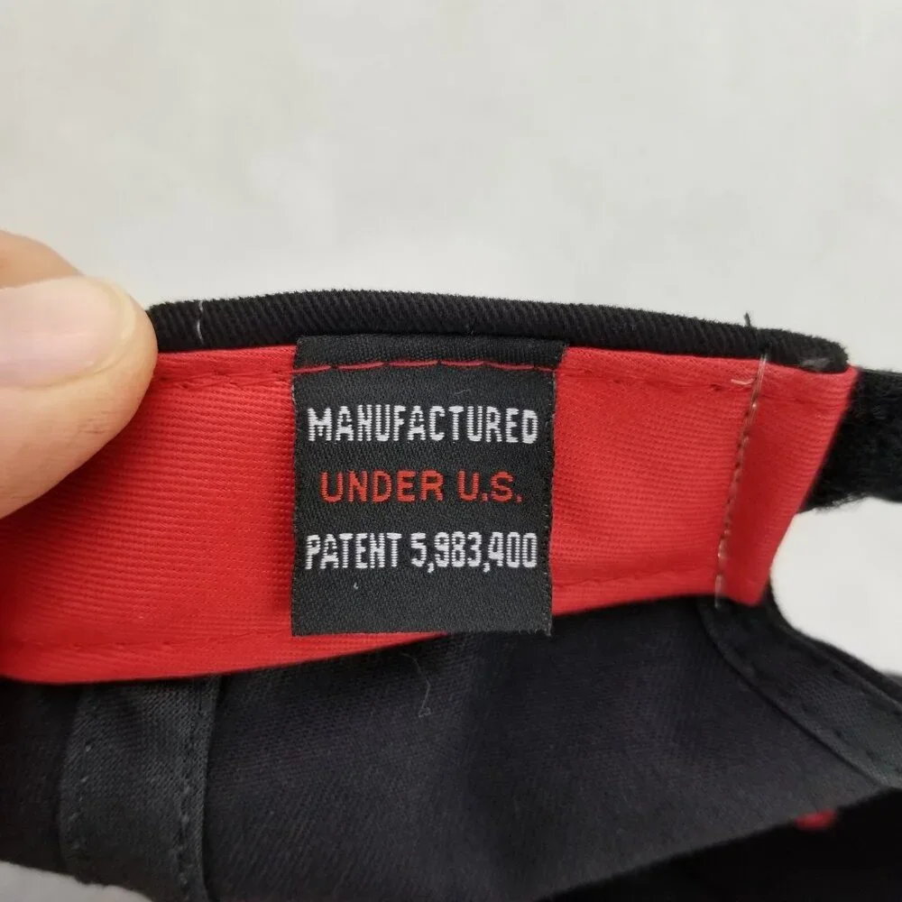 ✅VTG Chevrolet Racing Black OSFA Strapback Hat By Racing Champions Apparel 2004 - Picture 10 of 11